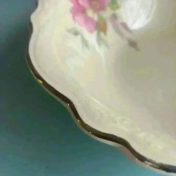 Vintage Homer Laughlin Wild Rose Round Serving Bowl Vintage China Replacement Di - Picture 4 of 9